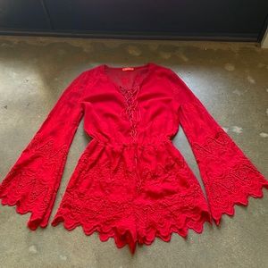 Red romper